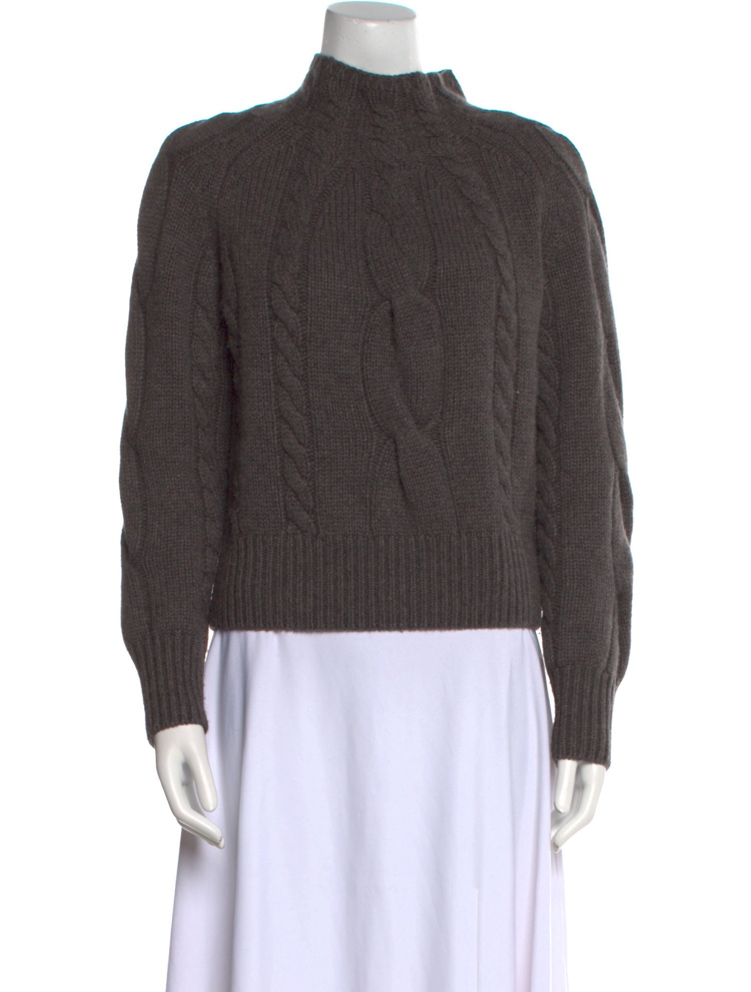 Soft Goat Cashmere Mock Neck Sweater