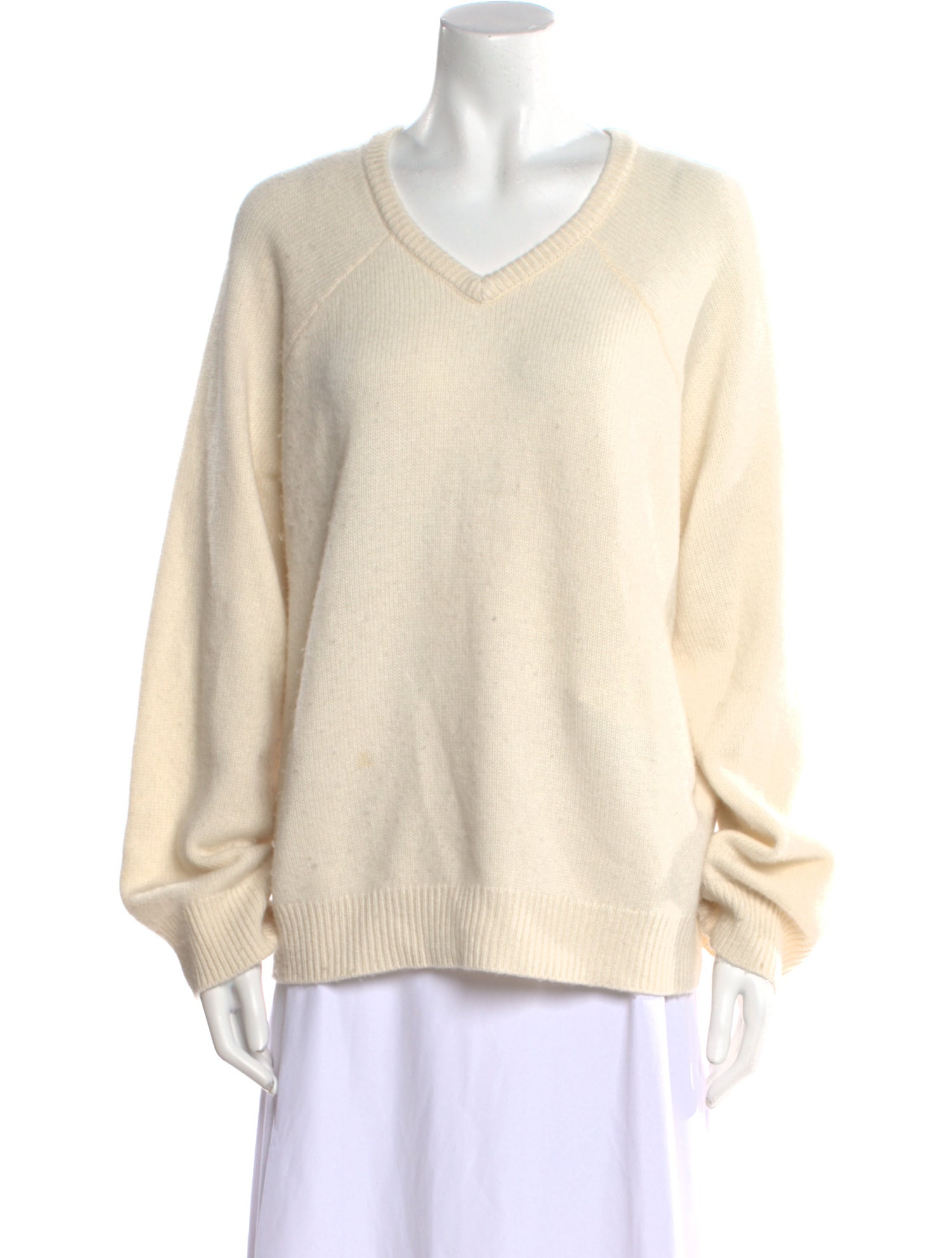 Soft Goat Cashmere V-Neck Sweater