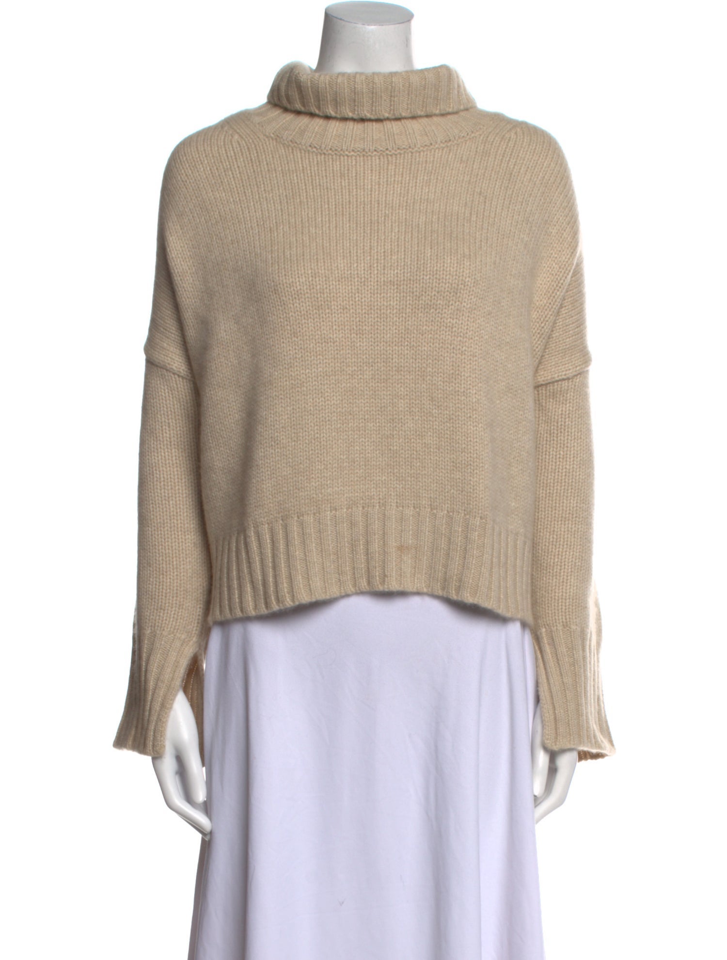 Soft Goat Cashmere Turtleneck Sweater
