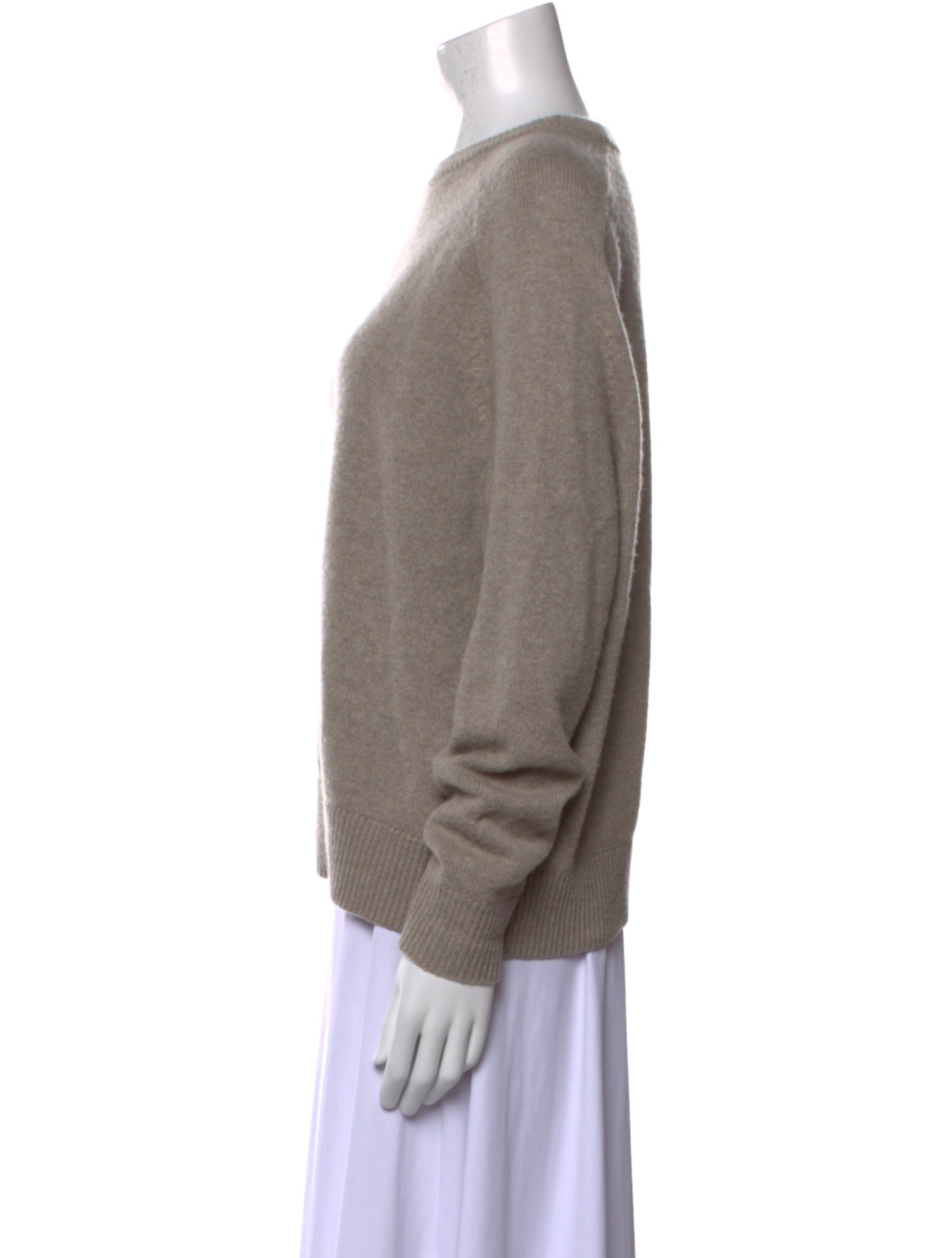 Soft Goat Cashmere Crew Neck Sweater