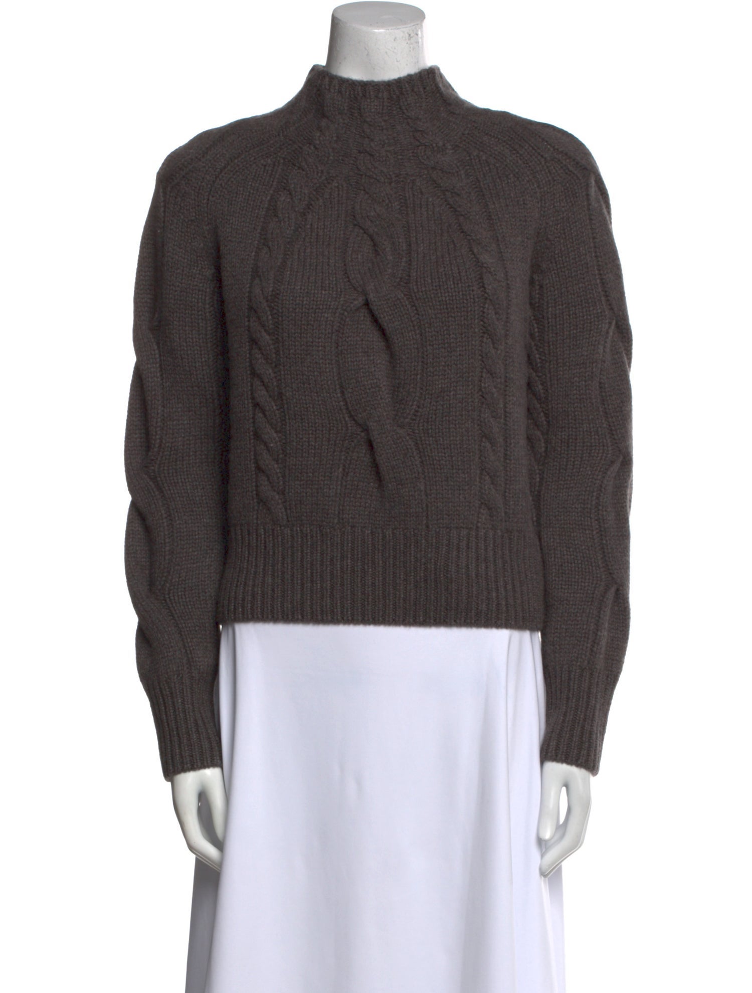 Soft Goat Cashmere Mock Neck Sweater
