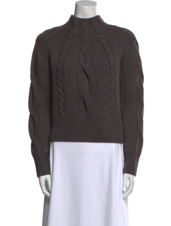 Soft Goat Cashmere Mock Neck Sweater