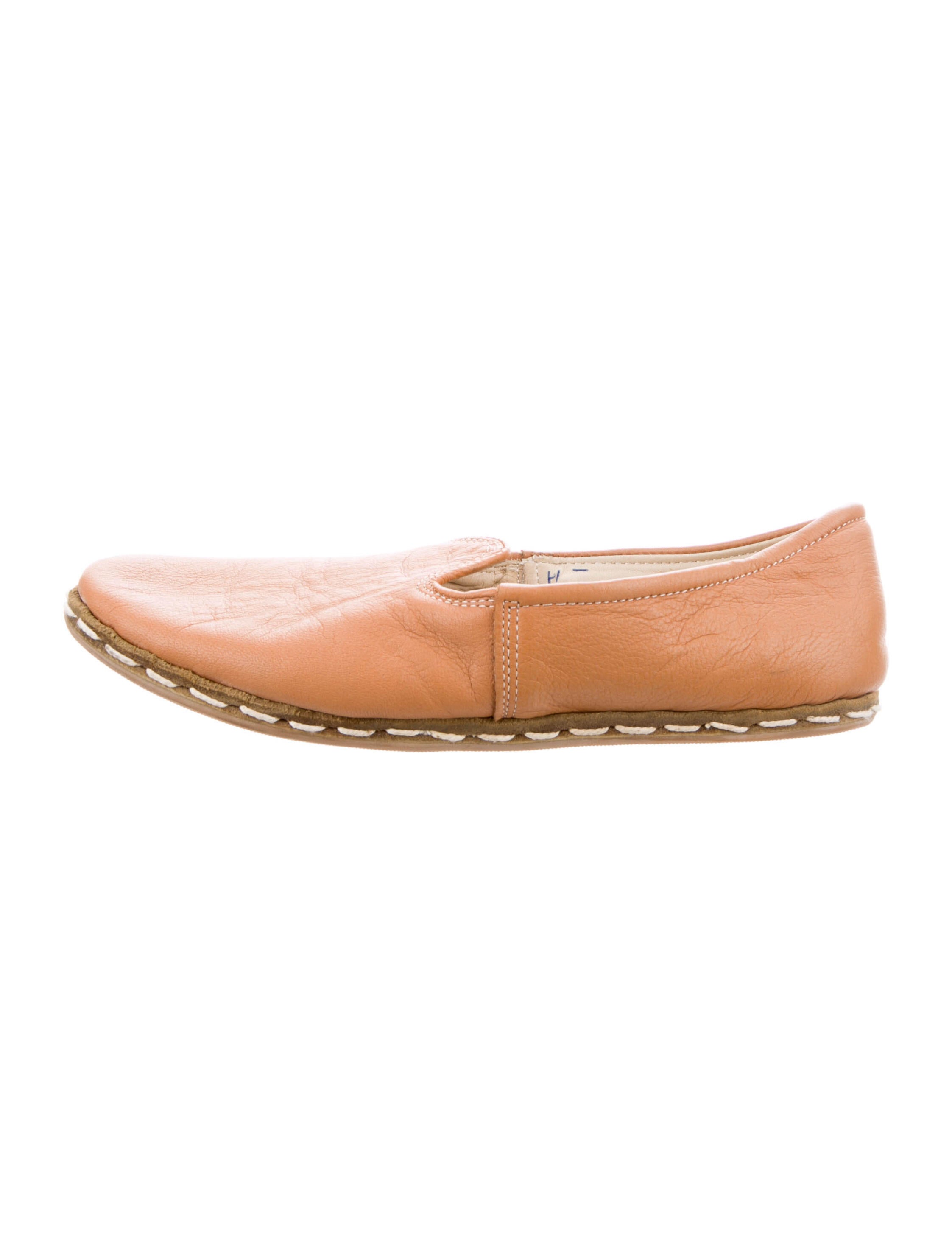 Sabah Leather Ballet Flats Brown Flats, Shoes WSHAB20187 The RealReal