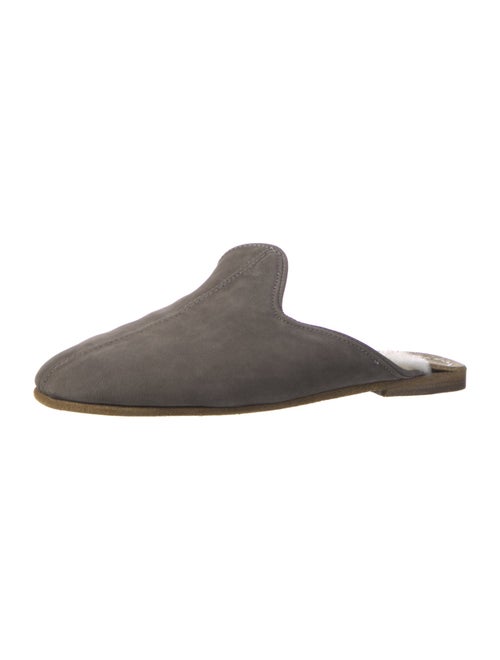 Sabah Suede Fur Trim Mules