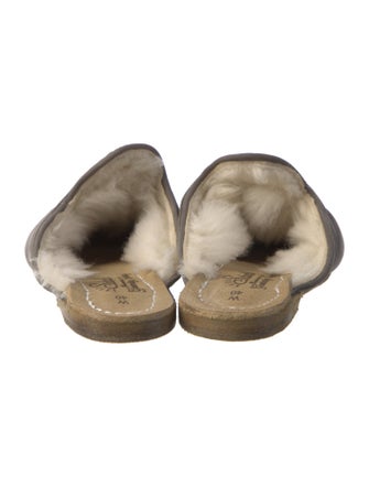 Sabah Suede Fur Trim Mules