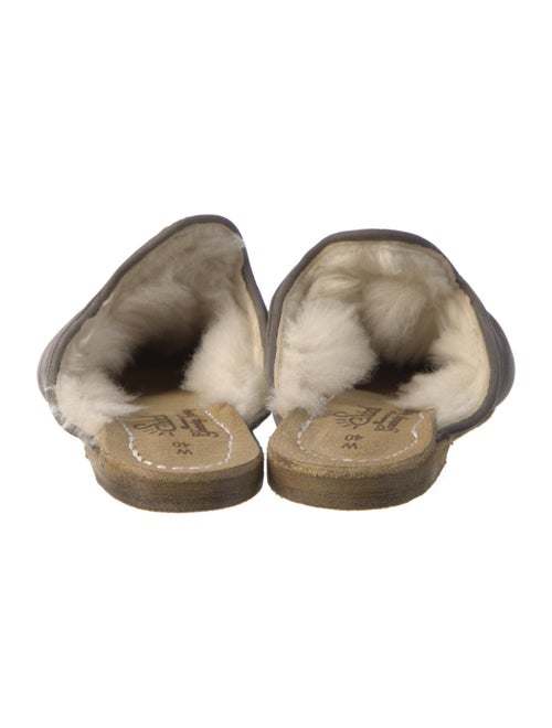 Sabah Suede Fur Trim Mules