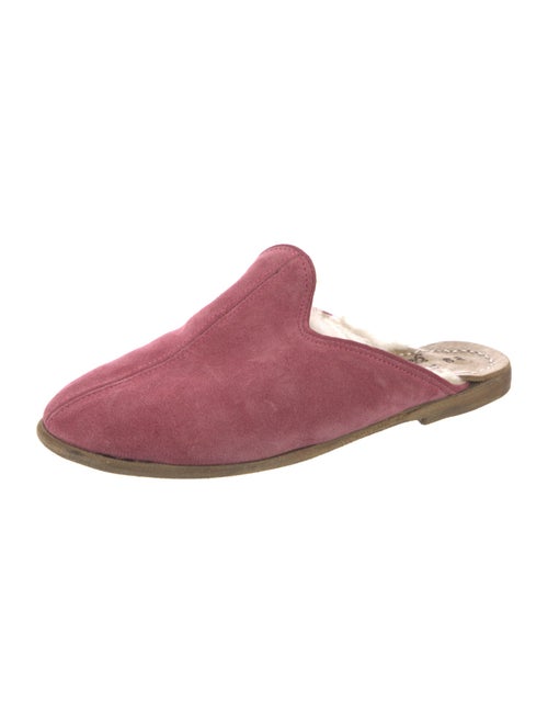 Sabah Suede Fur Trim Mules