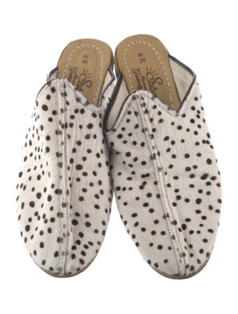 Sabah Ponyhair Printed Mules