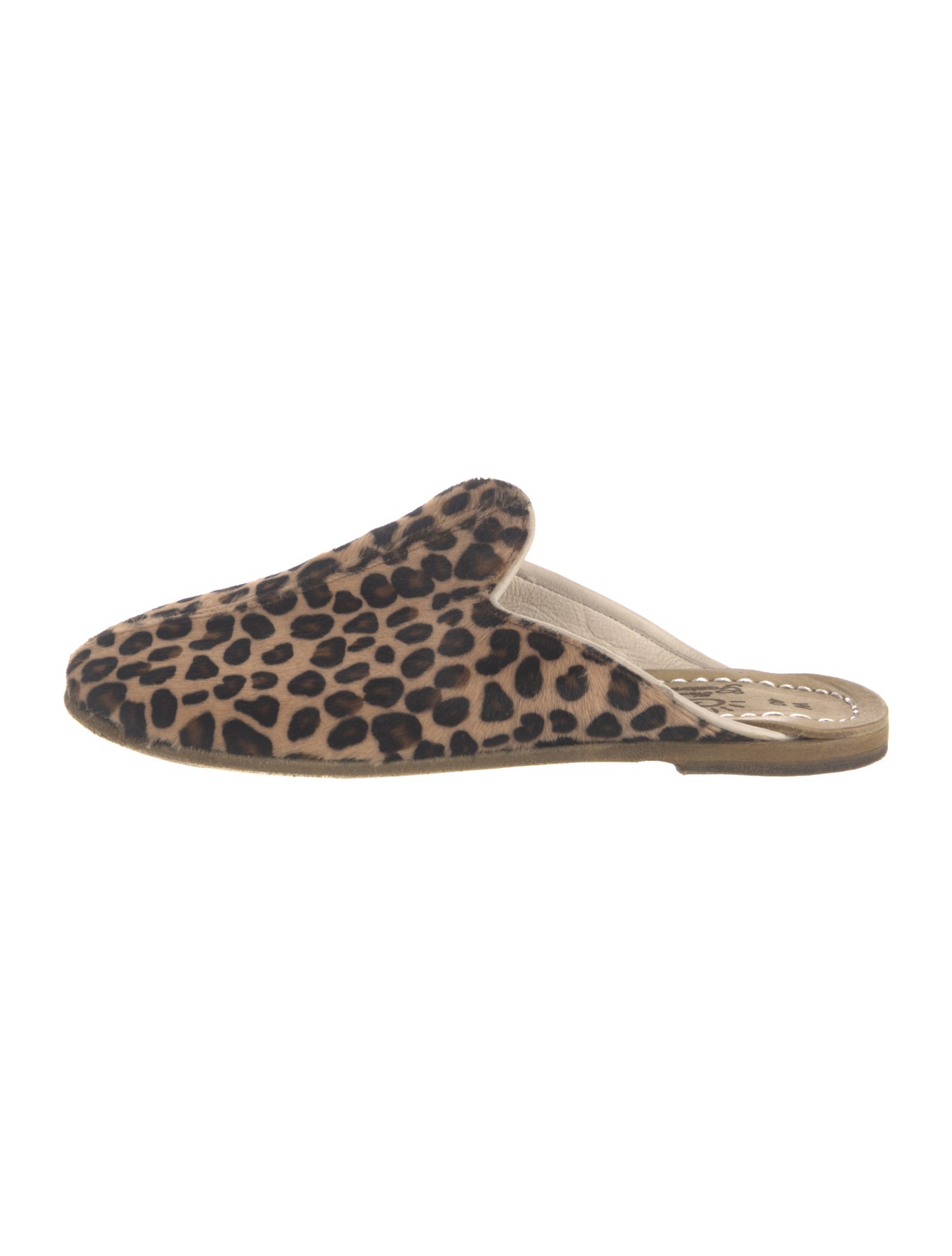 Sabah Ponyhair Animal Print Mules