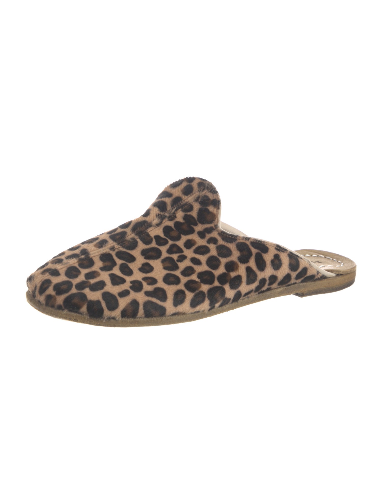 Sabah Ponyhair Animal Print Mules