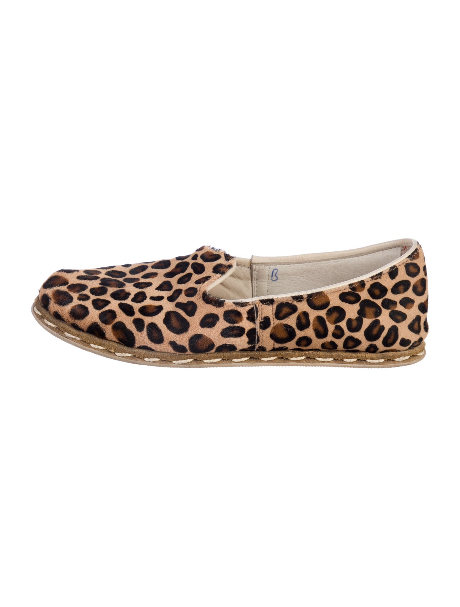 Sabah Ponyhair Animal Print Flats