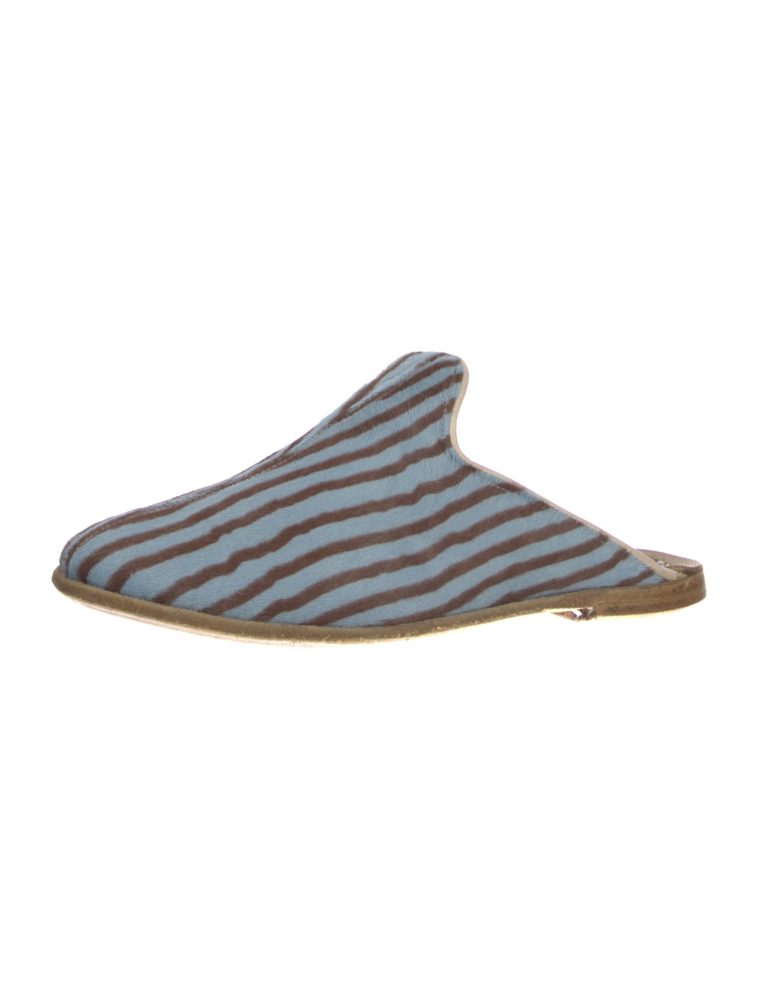 Sabah Ponyhair Printed Mules