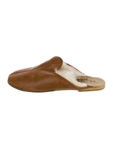 Sabah Flats Leather Mules 8
