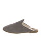 Sabah Suede Fur Trim Mules
