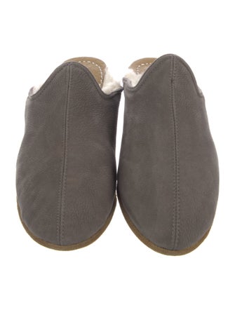 Sabah Suede Fur Trim Mules