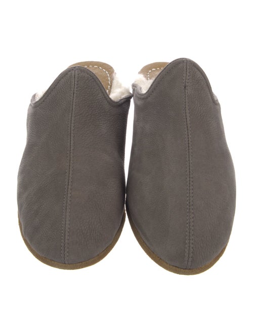 Sabah Suede Fur Trim Mules