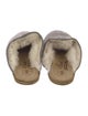 Sabah Suede Fur Trim Mules