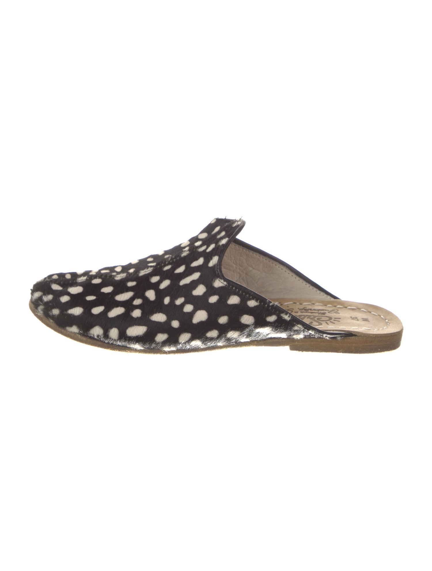Sabah Ponyhair Animal Print Mules