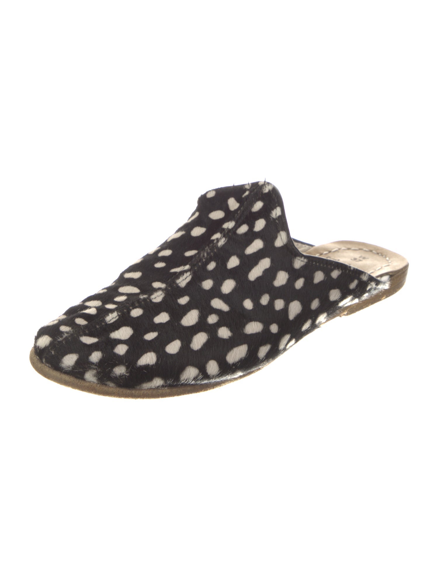 Sabah Ponyhair Animal Print Mules