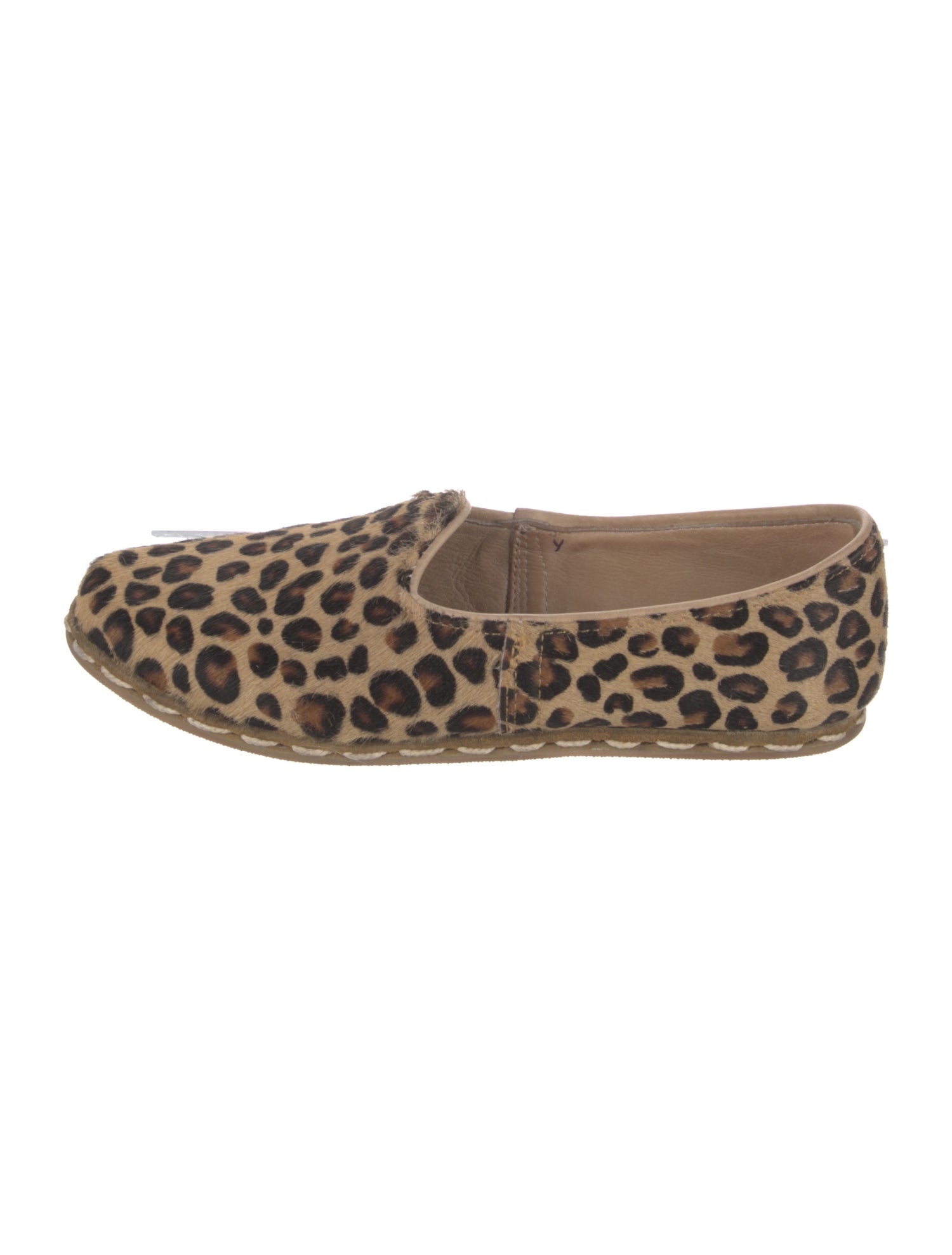 Sabah Ponyhair Animal Print Flats
