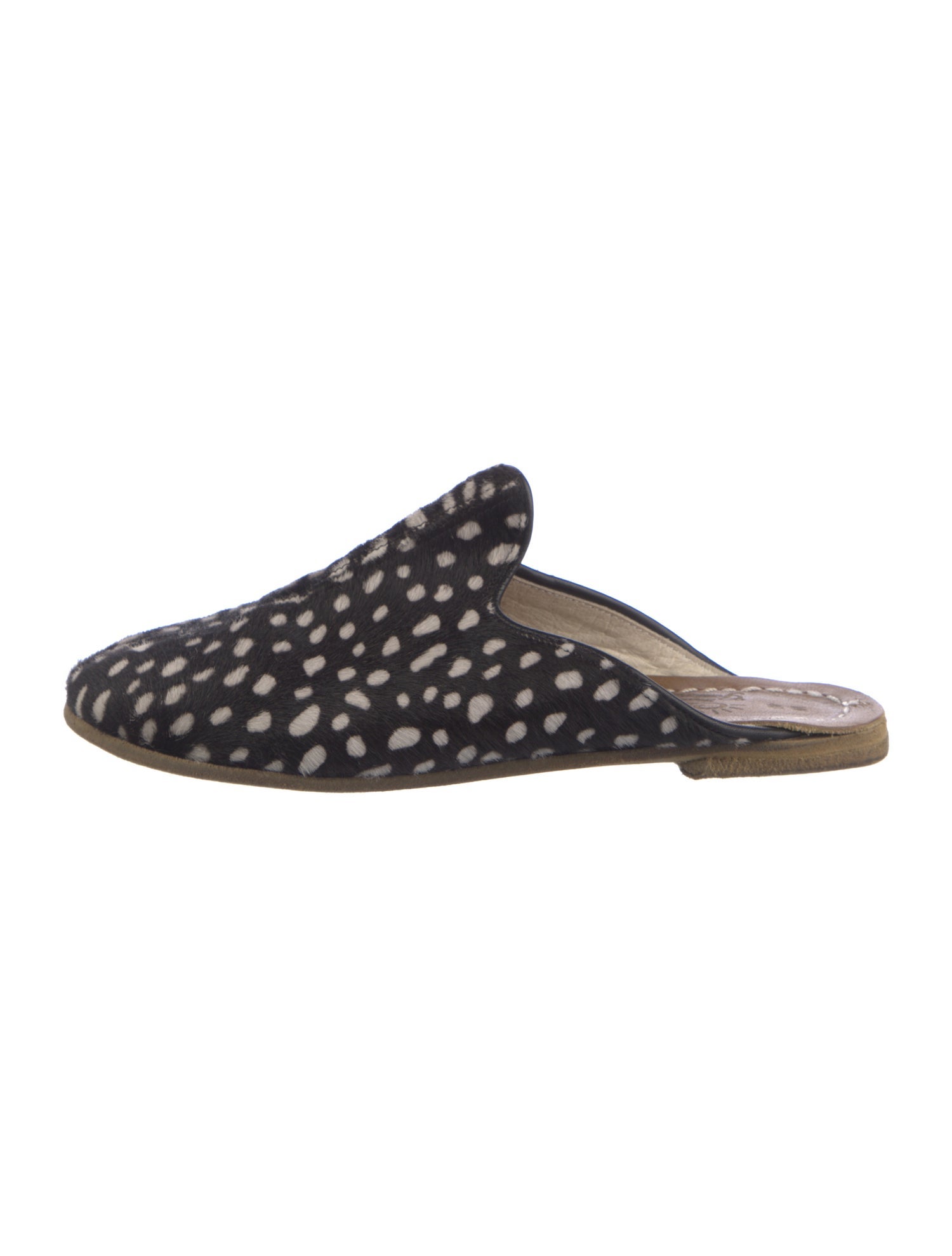 Sabah Ponyhair Animal Print Mules