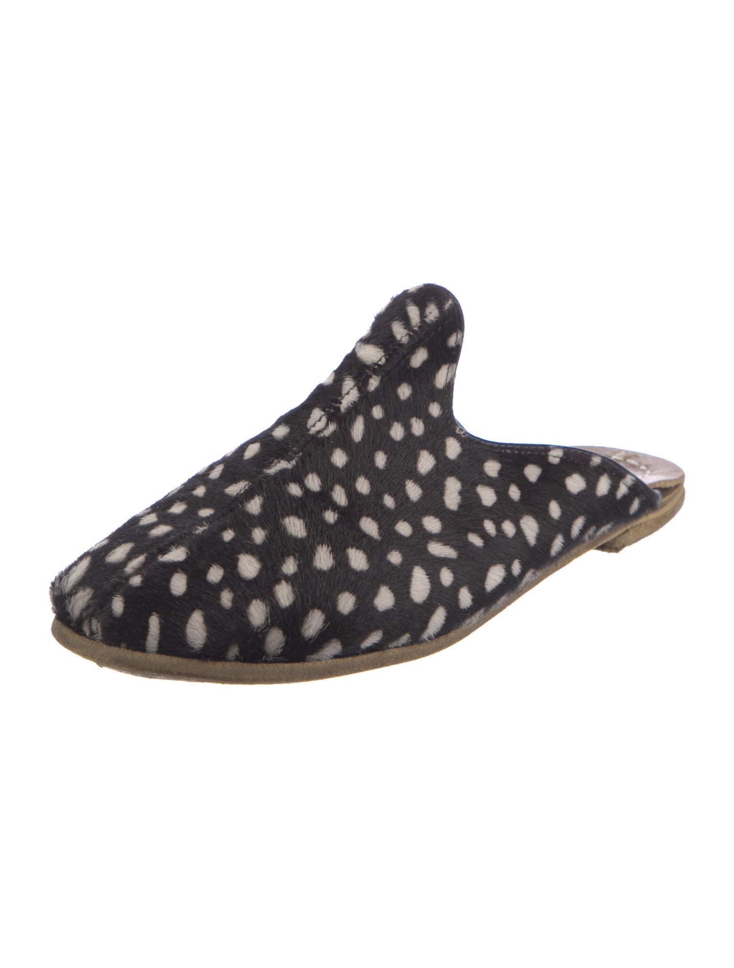 Sabah Ponyhair Animal Print Mules