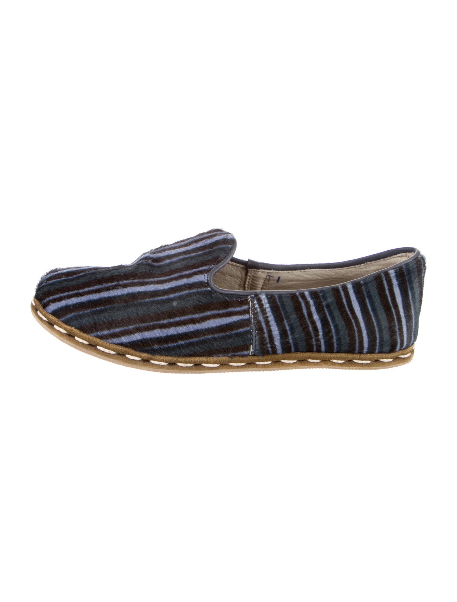 Sabah Ponyhair Patterned Flats