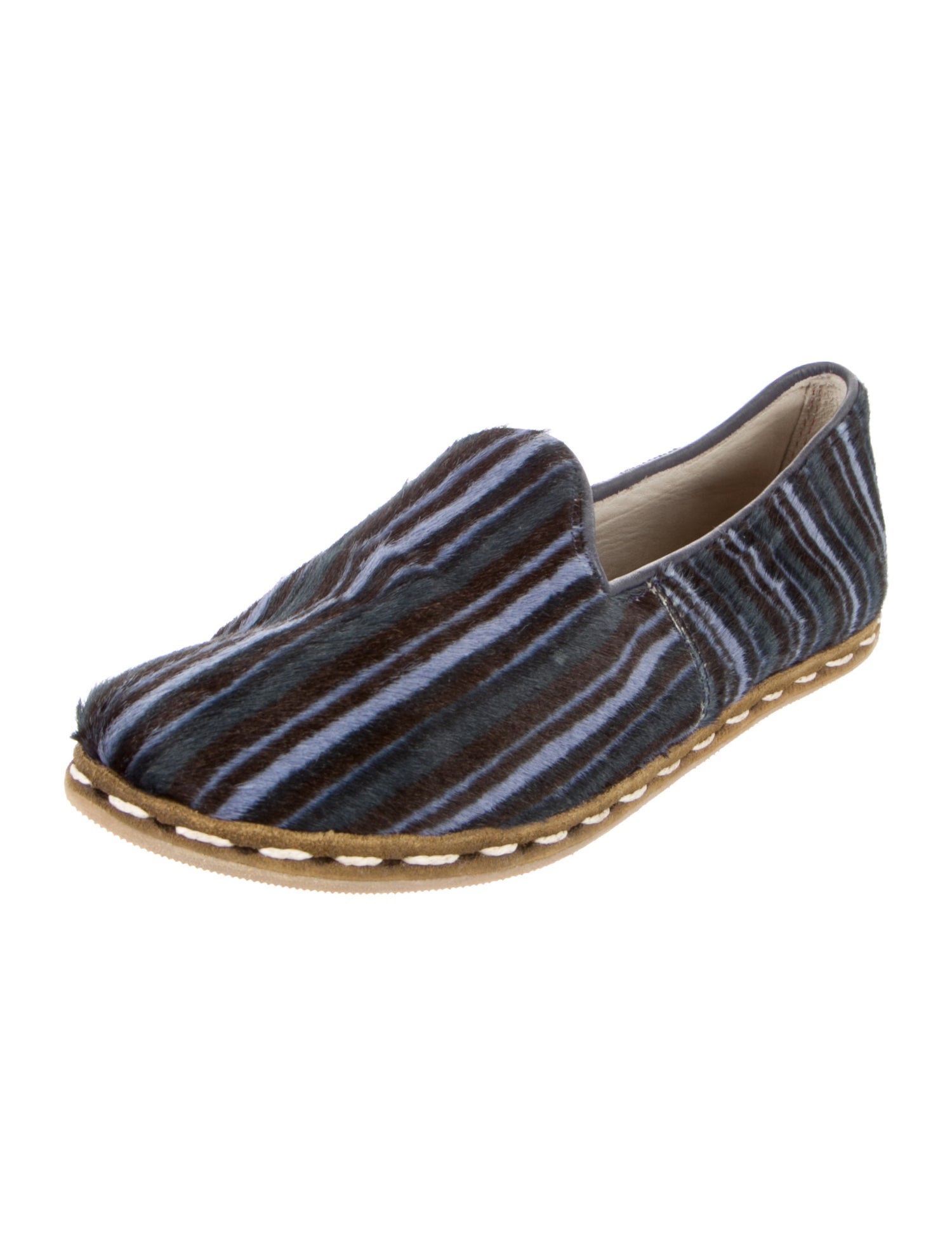 Sabah Ponyhair Patterned Flats