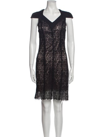 Valentina Shah V-Neck Knee-Length Dress