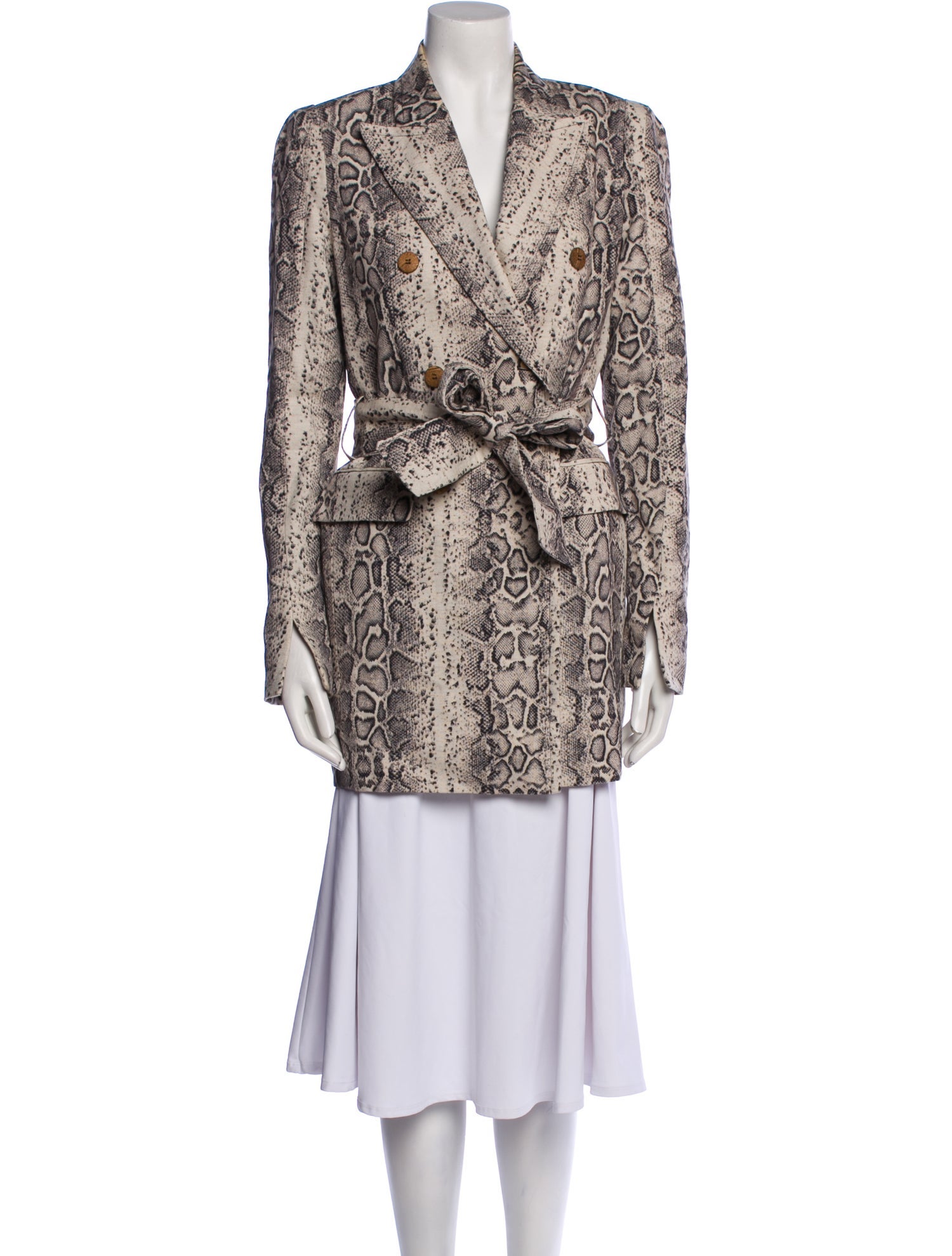 Valentina Shah Animal Print Coat