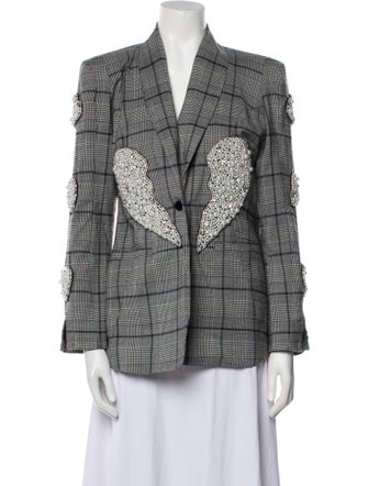 Valentina Shah Plaid Print Blazer