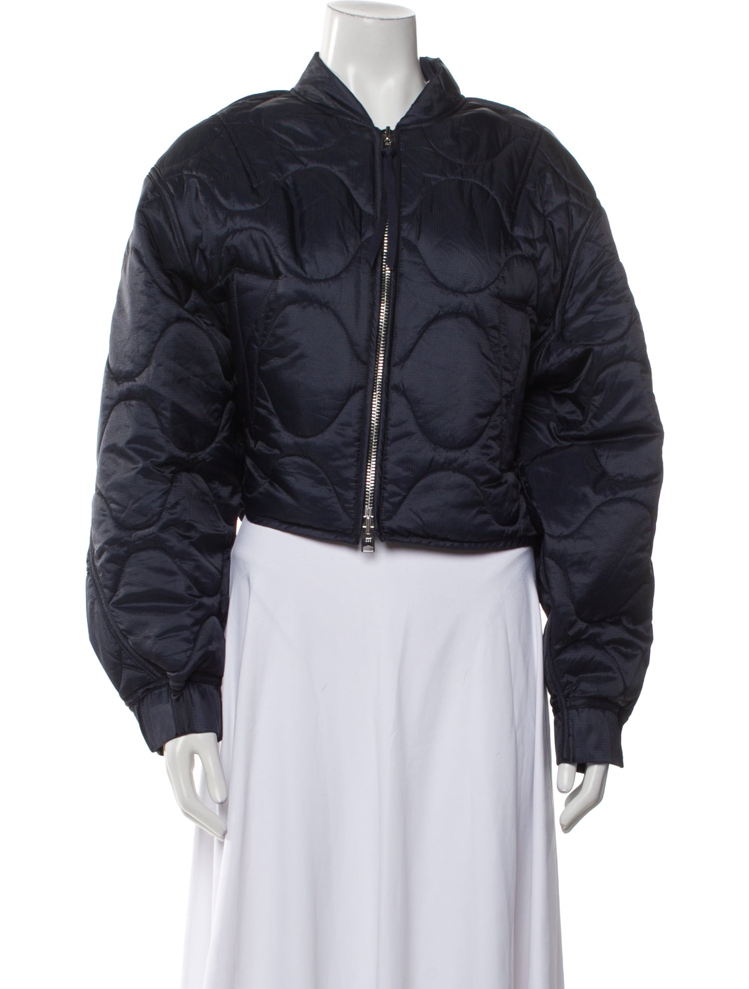 Shoreditch Ski Club x Agolde Nylon Floral Print Bomber Jacket