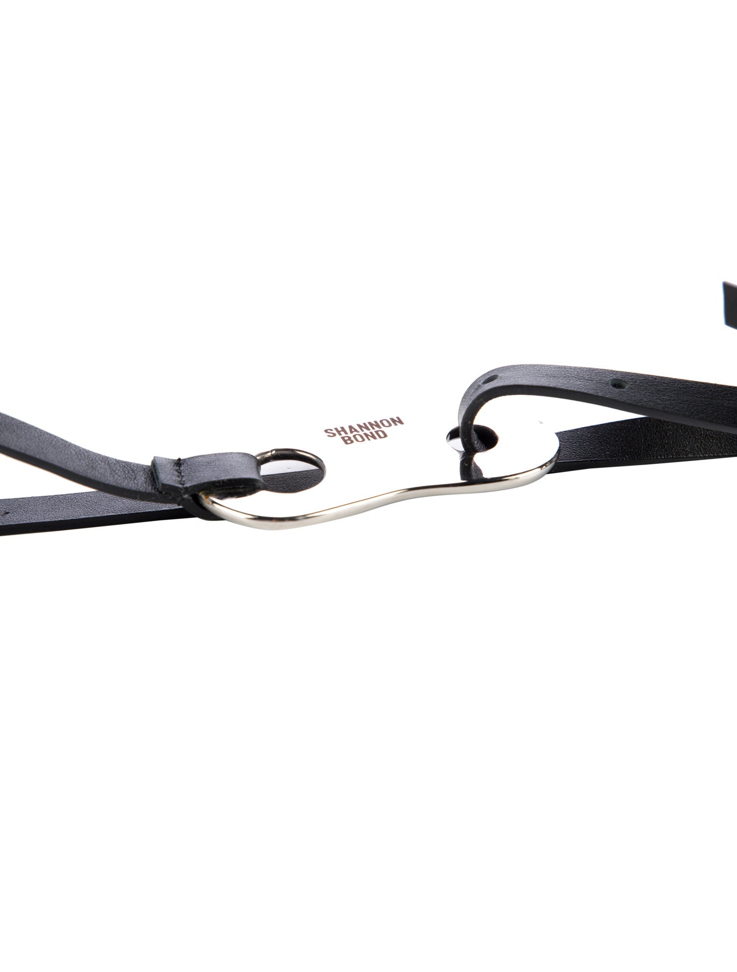 SHANNON BOND Skinny Leather Waist Belt