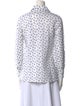 Sharis Place Private Label Linen Printed Button-Up Top