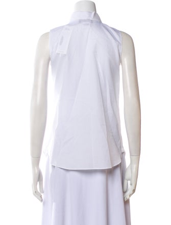 Sharis Place Private Label Sleeveless Button-Up Top