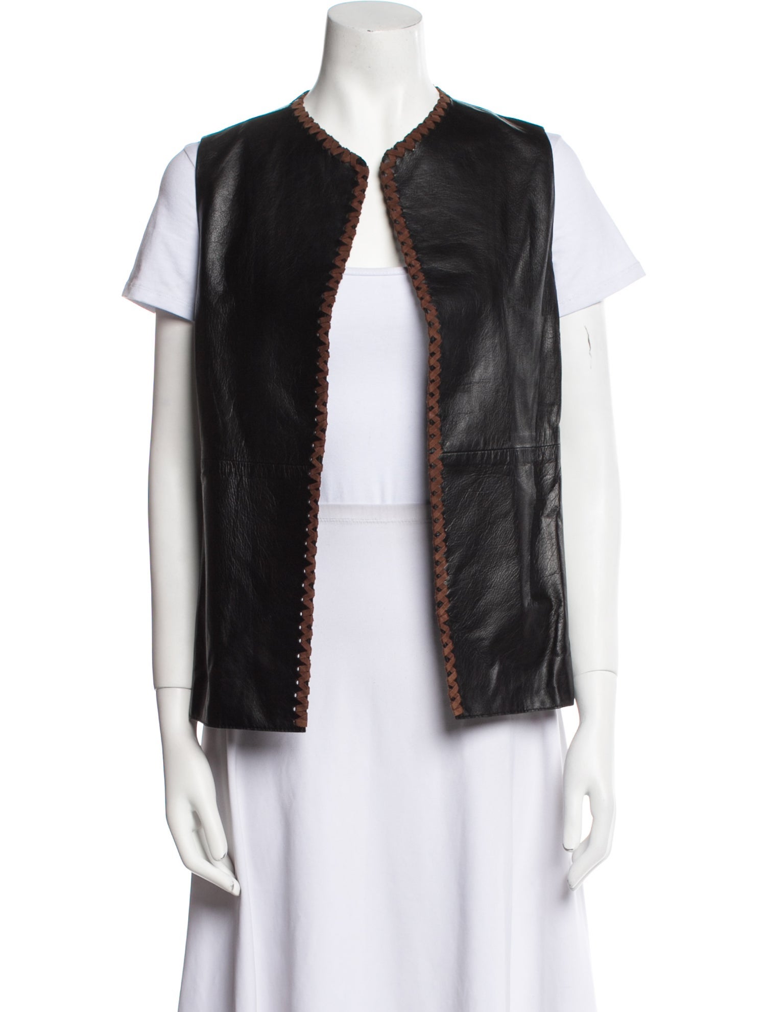 Sharis Place Private Label Leather Vest
