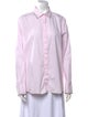 Sharis Place Private Label Striped Long Sleeve Button-Up Top