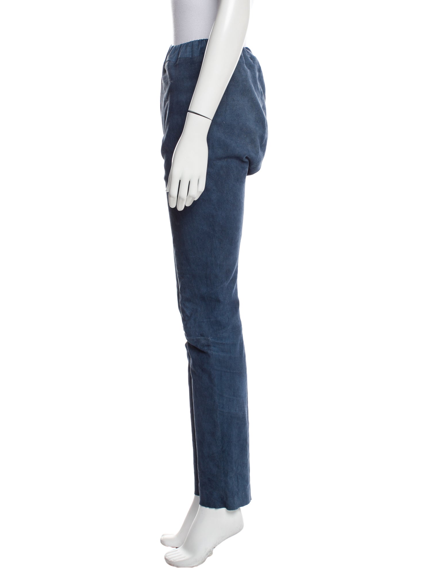 Sharis Place Private Label Leather Skinny Leg Pants