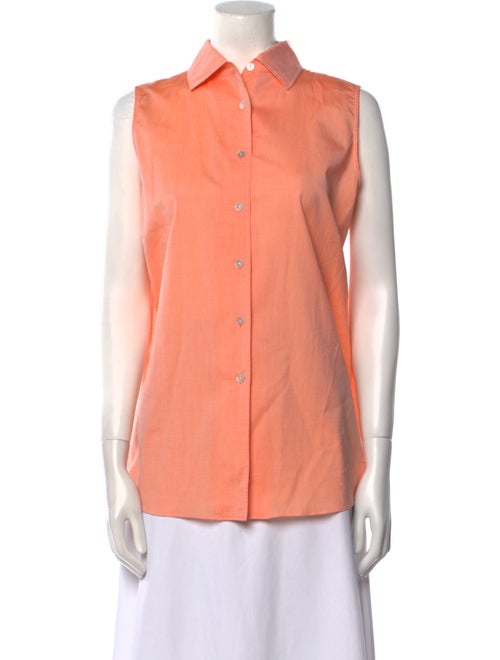 Sharis Place Private Label Sleeveless Button-Up Top