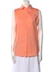 Sharis Place Private Label Sleeveless Button-Up Top