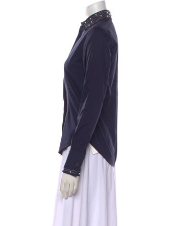 Sharis Place Private Label Long Sleeve Button-Up Top