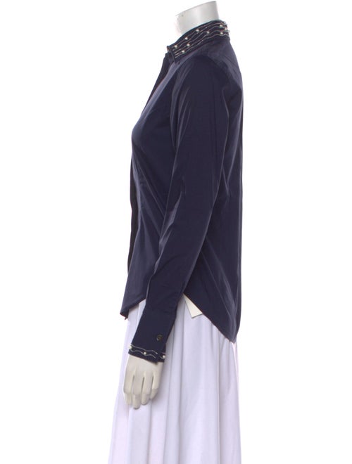 Sharis Place Private Label Long Sleeve Button-Up Top