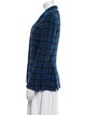 Sharis Place Private Label Wool Plaid Print Blazer