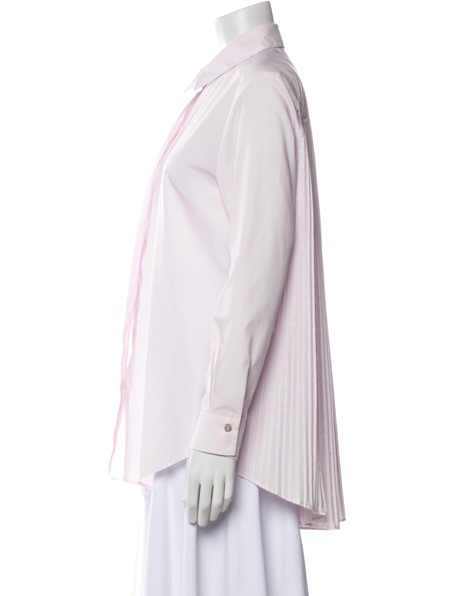 Sharis Place Private Label Long Sleeve Button-Up Top