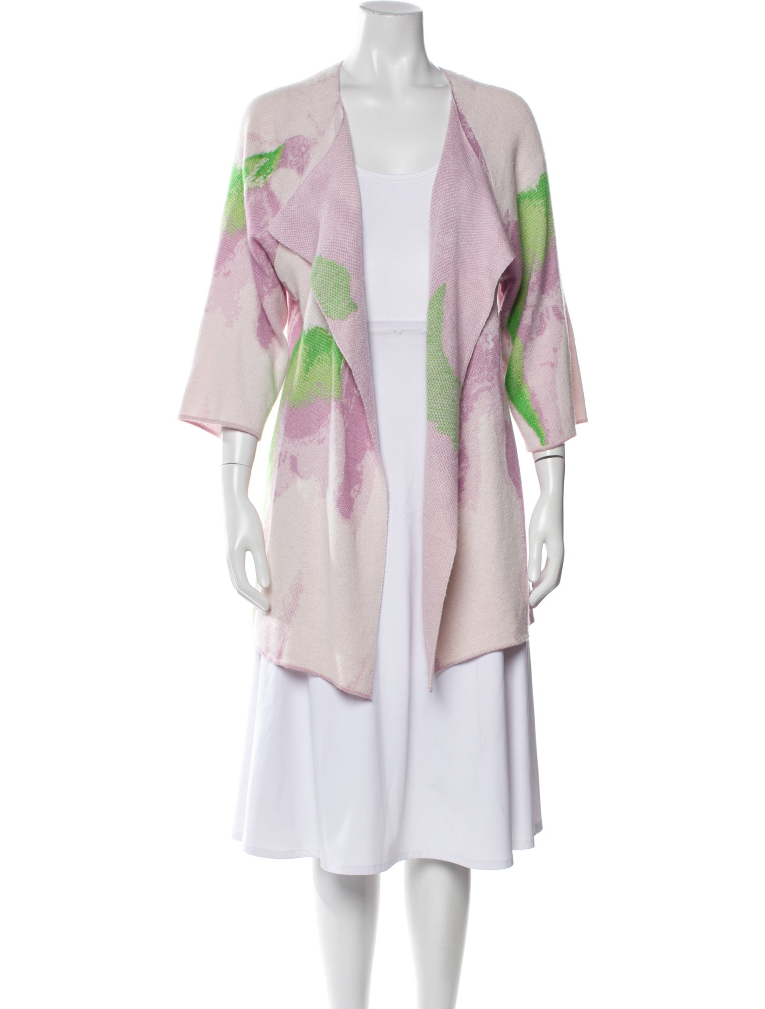 Sharis Place Private Label Cashmere Printed Sweater