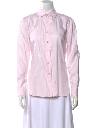 Sharis Place Private Label Long Sleeve Button-Up Top
