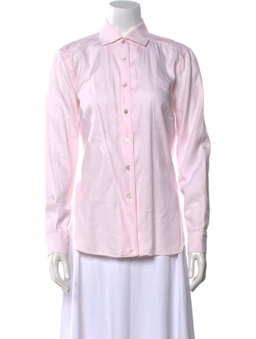 Sharis Place Private Label Long Sleeve Button-Up Top