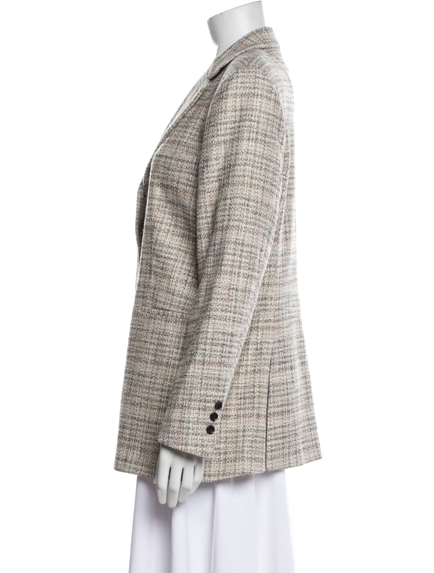 Sharis Place Private Label Tweed Pattern Blazer