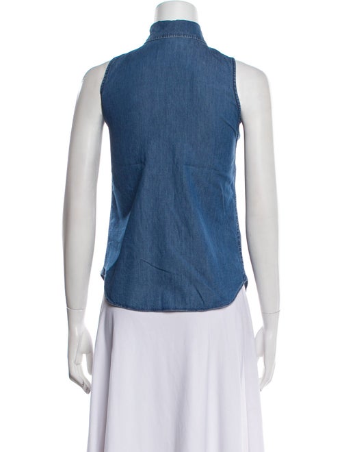 Sharis Place Private Label Sleeveless Button-Up Top