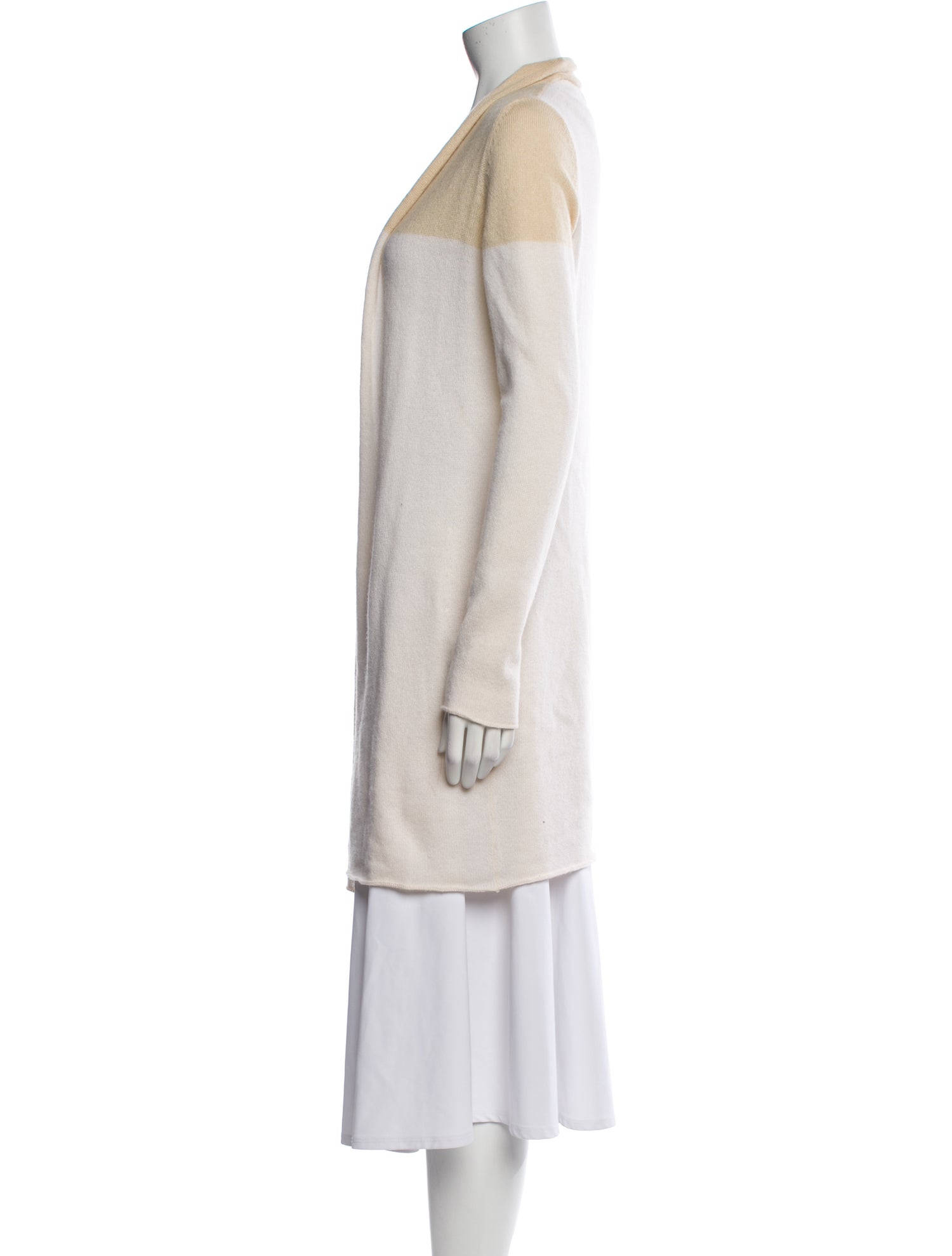 Sharis Place Private Label Cashmere Open Front Sweater